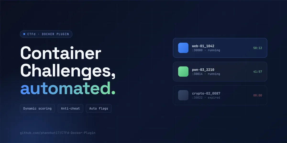 CTFd Docker Plugin